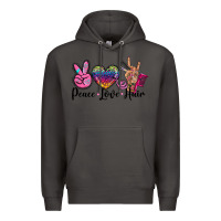 Smoke peace love hair Premium Hoodie - BarkalooDesign