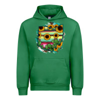 Emerald Ohio Map Sunflower Cactus Serape Urban Hoodie - RanaPortraitStore