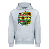 Heather Grey Ohio Map Sunflower Cactus Serape Urban Hoodie - RanaPortraitStore