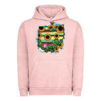 Pigment Salmon Ohio Map Sunflower Cactus Serape Urban Hoodie - RanaPortraitStore