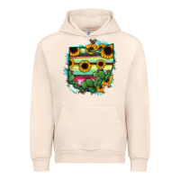 Sandshell Ohio Map Sunflower Cactus Serape Urban Hoodie - RanaPortraitStore