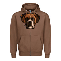 Chestnut Boxer Zipper Hoodie - Jasminsmagicworld