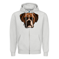 Dove Grey Boxer Zipper Hoodie - Jasminsmagicworld