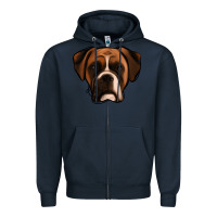 Navy Boxer Zipper Hoodie - Jasminsmagicworld