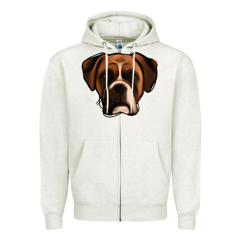 Boxer Zipper Hoodie by Jasminsmagicworld | Teevron