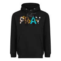 Black Just Pray Heavyweight Hoodie - RanaPortraitStore