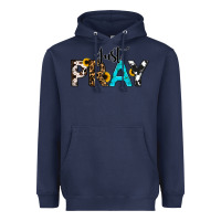 Navy Just Pray Heavyweight Hoodie - RanaPortraitStore