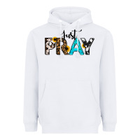 White Just Pray Heavyweight Hoodie - RanaPortraitStore