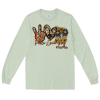 Matcha peace love dog mama Long Sleeve Tee - RacoonDesign