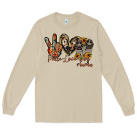 Mushroom peace love dog mama Long Sleeve Tee - RacoonDesign