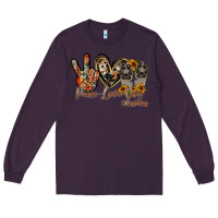 Plum peace love dog mama Long Sleeve Tee - RacoonDesign