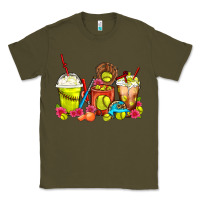 Army Green Softball Coffee Cups Classic Tee - FaDigitalArtStudio