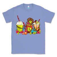 Colony Blue Softball Coffee Cups Classic Tee - FaDigitalArtStudio