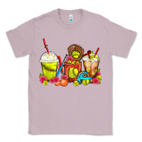 Lilac Softball Coffee Cups Classic Tee - FaDigitalArtStudio