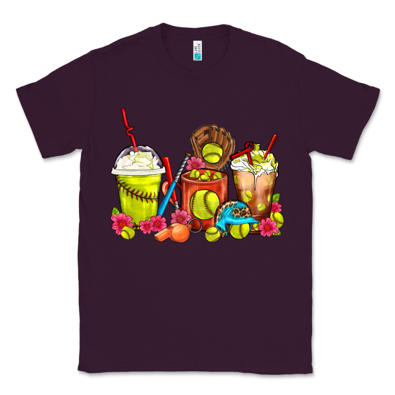 Softball Coffee Cups Classic Tee by FaDigitalArtStudio | Teevron
