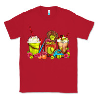 Red Softball Coffee Cups Classic Tee - FaDigitalArtStudio