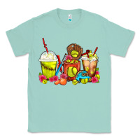 Seafoam Softball Coffee Cups Classic Tee - FaDigitalArtStudio