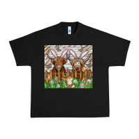Black easter cow Urban Heavy Tee - CowhideDigitalArt
