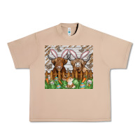 Burro easter cow Urban Heavy Tee - CowhideDigitalArt
