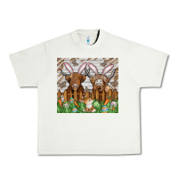 Pistachio easter cow Urban Heavy Tee - CowhideDigitalArt