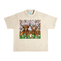 Sandshell easter cow Urban Heavy Tee - CowhideDigitalArt