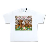 White easter cow Urban Heavy Tee - CowhideDigitalArt