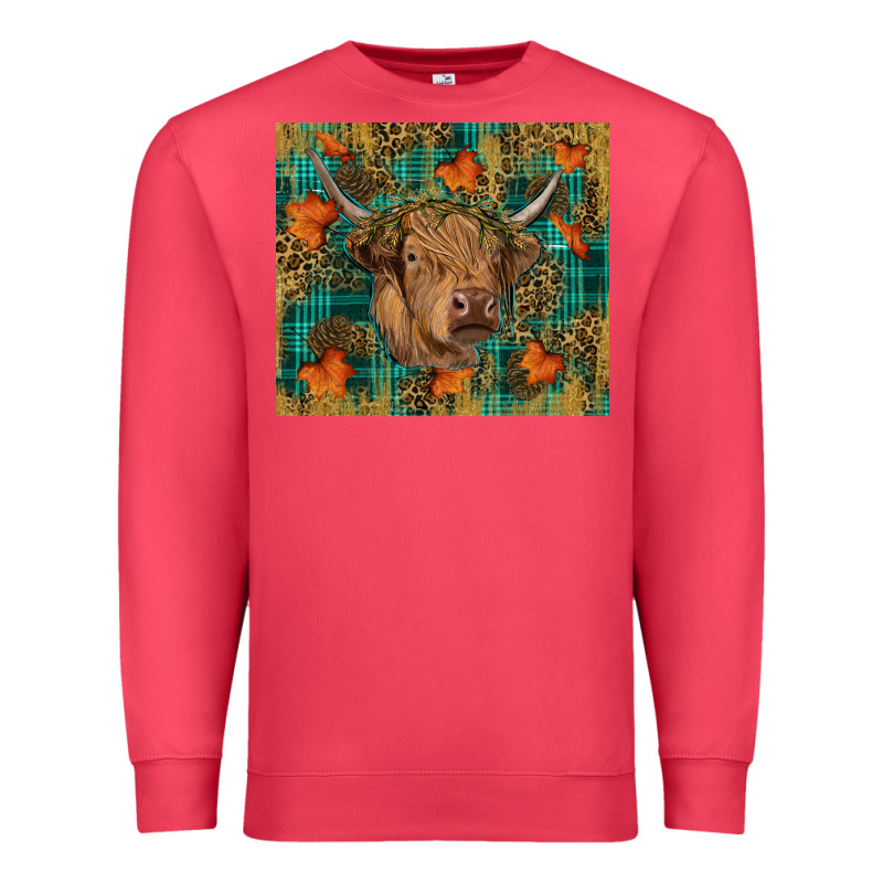 Fall Highland Cow Tumbler Premium Sweatshirt by RanaPortraitStore | Teevron