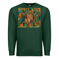 Sports Green fall highland cow tumbler Premium Sweatshirt - RanaPortraitStore