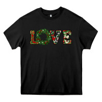 Black christmas love Heavy Core Tee - RanaPortraitStore