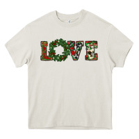 Cream christmas love Heavy Core Tee - RanaPortraitStore