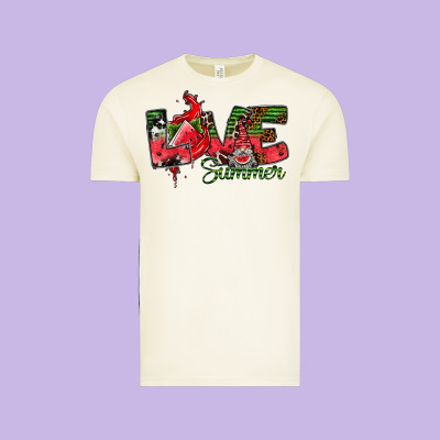 Love Summer Vintage Tee Designed By Cowhidedigitalart