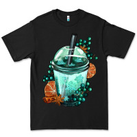 Black Winter Bobba Cup Premium Tee - FaDigitalArtStudio