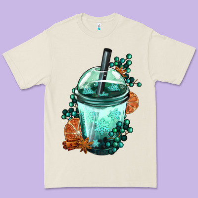 Winter Bobba Cup Premium Tee Designed By Fadigitalartstudio