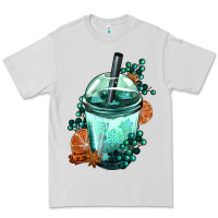 Dove Grey Winter Bobba Cup Premium Tee - FaDigitalArtStudio