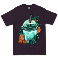 Plum Winter Bobba Cup Premium Tee - FaDigitalArtStudio