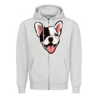 Dove Grey French Bulldog Zipper Hoodie - Jasminsmagicworld