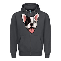 Smoke French Bulldog Zipper Hoodie - Jasminsmagicworld
