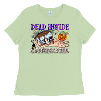 Matcha Dead Inside Caffeinated Ladies Tee - CowhideDigitalArt