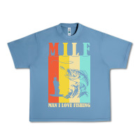 Pebble Blue fishing t  shirt milf man i love fishing t  shirt Urban Heavy Tee - baoMotion