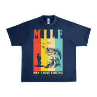 Navy fishing t  shirt milf man i love fishing t  shirt Urban Heavy Tee - baoMotion