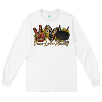 Peace Love Hockey Long Sleeve Tee | Teevron