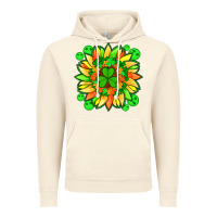 Vintage Artic sunflower with st patricks smiley face and shamrock with glitter Vintage Hoodie - Artiststas