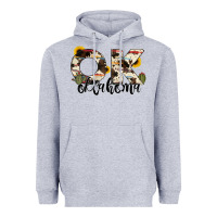 Heather Grey oklahoma state cowhide serape cactus Heavyweight Hoodie - RanaPortraitStore