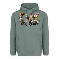 Sage oklahoma state cowhide serape cactus Heavyweight Hoodie - RanaPortraitStore