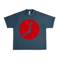 Midnight Navy japan island Urban Heavy Tee - baoMotion