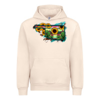 Sandshell Oklahoma Map Sunflower Cactus Serape Urban Hoodie - RanaPortraitStore
