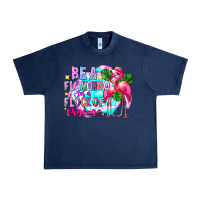 Navy bea flamingo in a flock of pigeons Urban Heavy Tee - CowhideDigitalArt