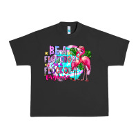 Pigment Black bea flamingo in a flock of pigeons Urban Heavy Tee - CowhideDigitalArt