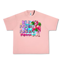 Salmon bea flamingo in a flock of pigeons Urban Heavy Tee - CowhideDigitalArt