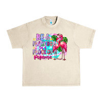 Sandshell bea flamingo in a flock of pigeons Urban Heavy Tee - CowhideDigitalArt